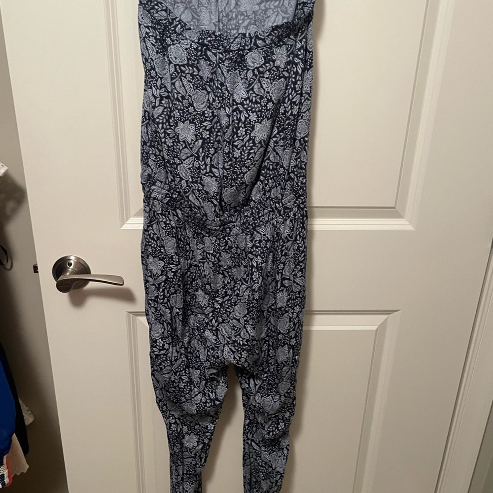 Aritzia Floral Cinch Waist & Jogger Jumpsuit, S